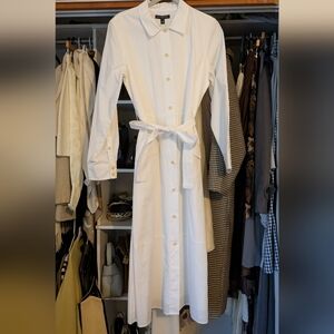 Banana Republic White Long Sleeve Dress